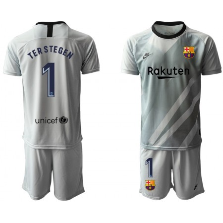 Tenue FC Barcelone Gardien TER STEGEN 1 Enfant I 2019-2020 Maillot de Foot